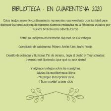 Trabajos de Biblioteca en Cuarentena 2020